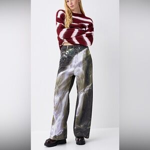 NWT! 100% Cotton Waterfall Print Pants
